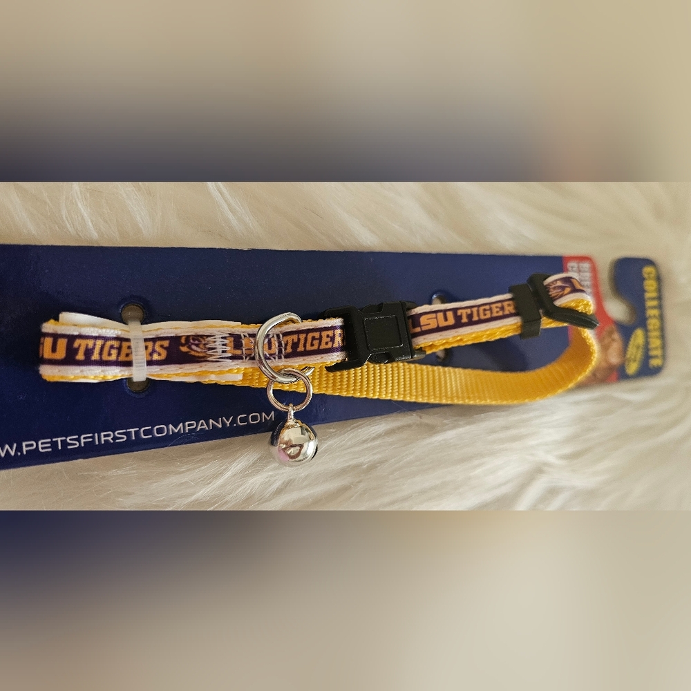 Pets First College LSu Tigers Cat Collar